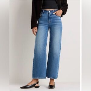 Classic Blue Wide-Leg Jeans